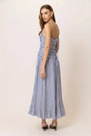 Line + Dot Noah Maxi Dress - Blue/White-Hand In Pocket