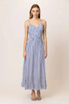 Line + Dot Noah Maxi Dress - Blue/White-Hand In Pocket