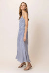 Line + Dot Noah Maxi Dress - Blue/White-Hand In Pocket