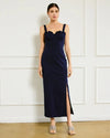 Line + Dot Perla Maxi Dress- Navy-Hand In Pocket