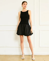 Line + Dot Praia Dress- Black-Hand In Pocket