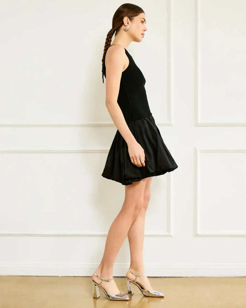 Line + Dot Praia Dress- Black-Hand In Pocket