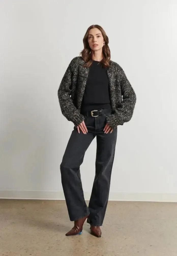 Line Iris Cardigan Harvest Night-Hand In Pocket