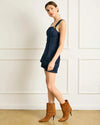Line + Dot Caryl Romper- indigo-Hand In Pocket