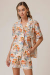 Line and Dot Payton Travel Print Shirt-Hand In Pocket