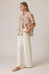 Line and Dot Payton Travel Print Shirt-Hand In Pocket