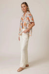 Line and Dot Payton Travel Print Shirt-Hand In Pocket
