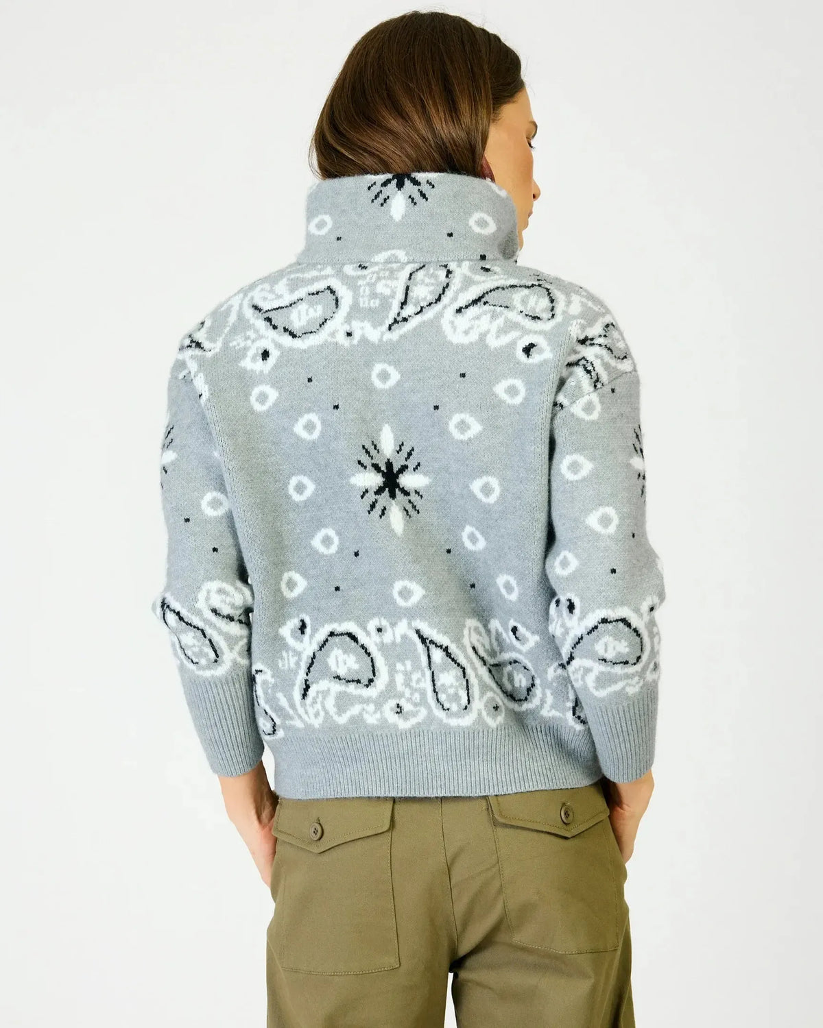 Line + Dot Rio Sweater - Grey-Hand In Pocket