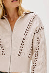 Rails Lune Zip Up- Oatmeal-Hand In Pocket