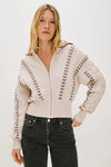 Rails Lune Zip Up- Oatmeal-Hand In Pocket
