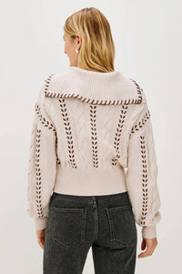 Rails Lune Zip Up- Oatmeal-Hand In Pocket