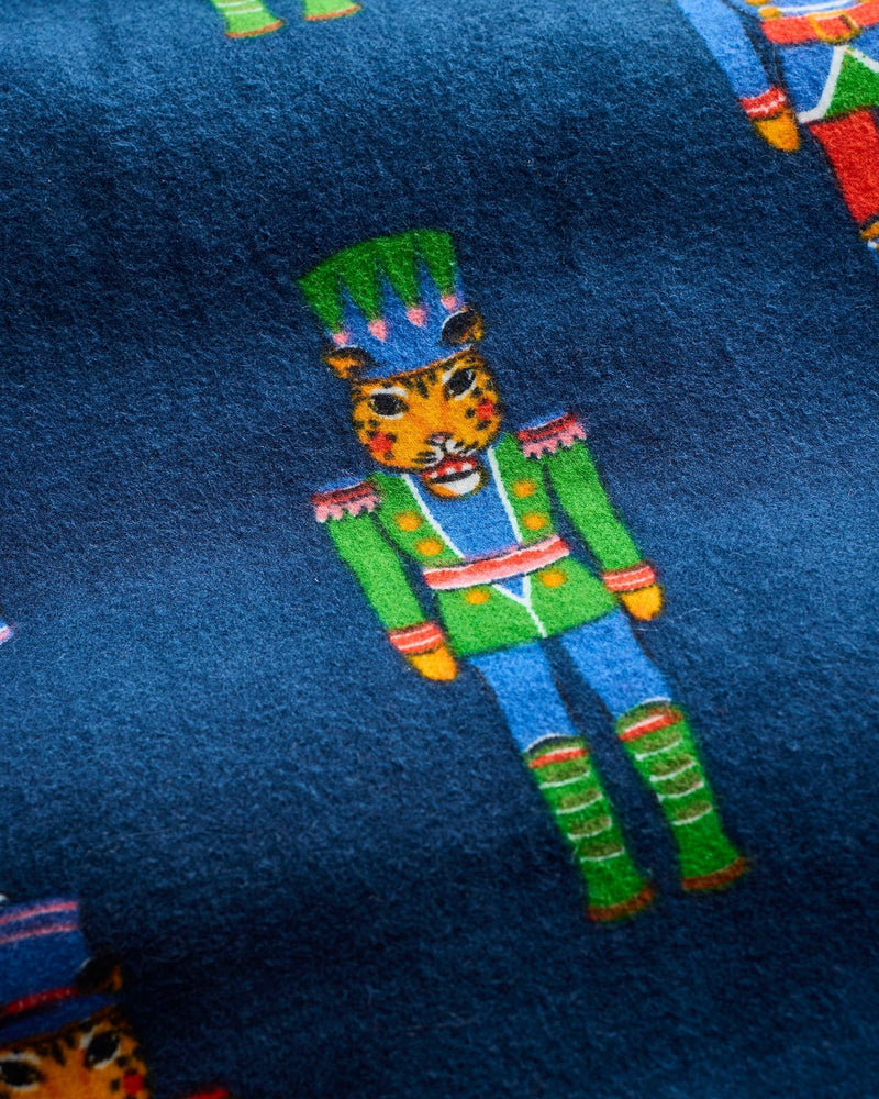 Print Fresh Leopard Nutcracker Set- Navy-Hand In Pocket