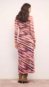 MINKPINK Liv Mesh Midi Dress - Abstract-Hand In Pocket