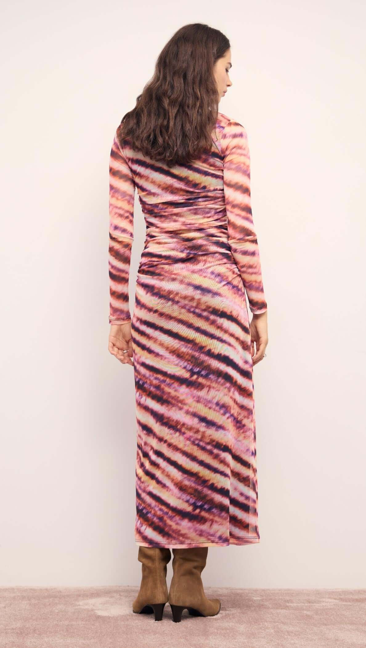 MINKPINK Liv Mesh Midi Dress - Abstract-Hand In Pocket