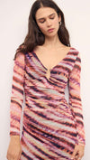 MINKPINK Liv Mesh Midi Dress - Abstract-Hand In Pocket