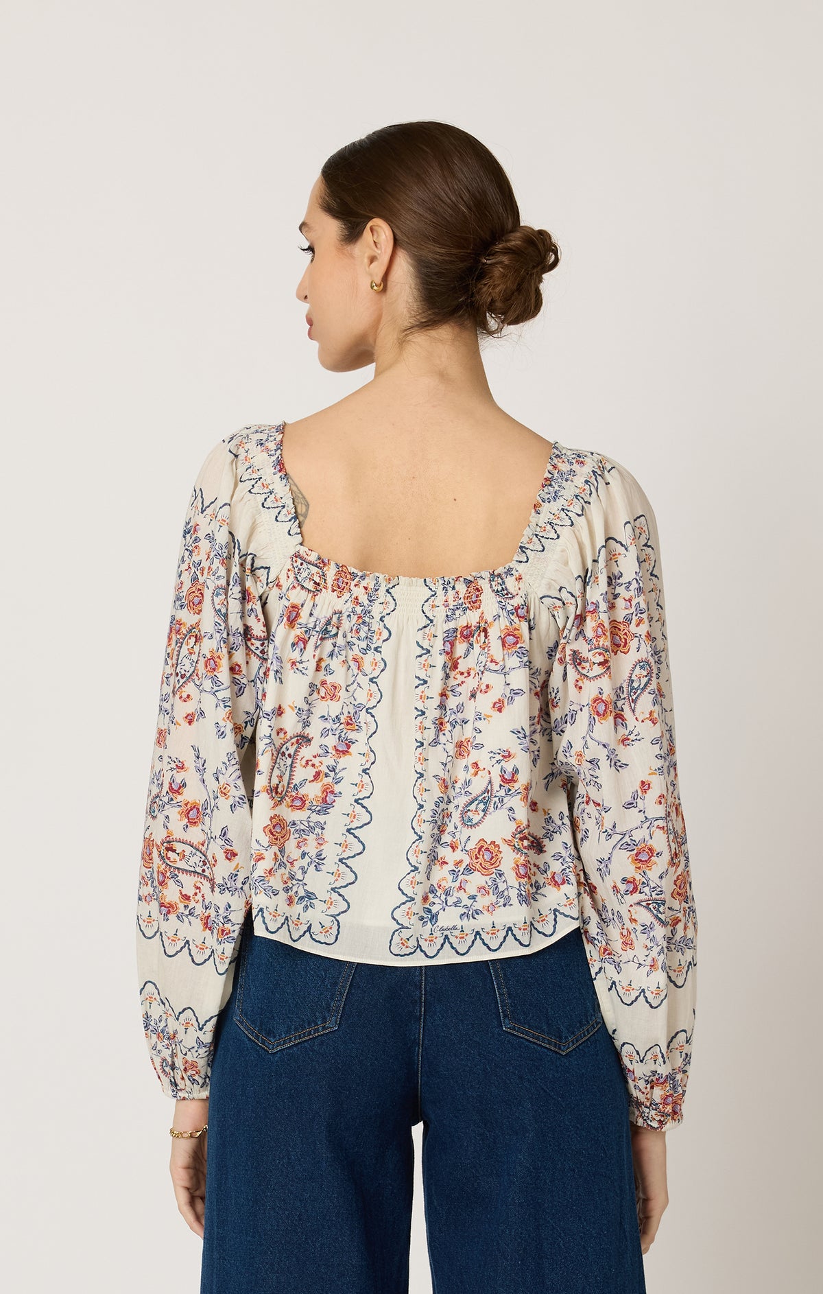 Cleobella Lucille Blouse - La Ramos Print-Hand In Pocket