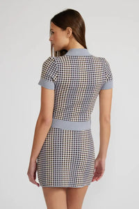 Lucy Paris Vivian Knit Top - Blue-Hand In Pocket