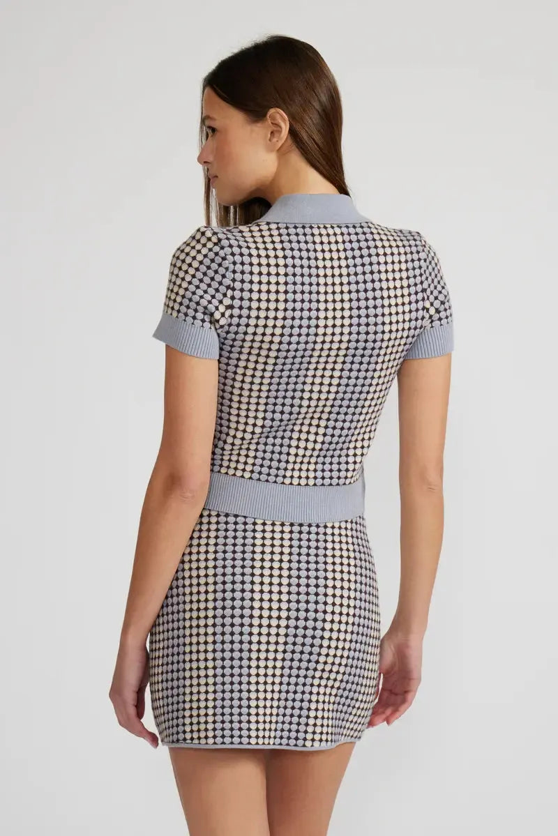 Lucy Paris Vivian Knit Top - Blue-Hand In Pocket