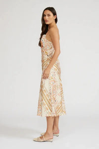 Lucy Paris Eden Cowl Neck Dress- Multi-Hand In Pocket