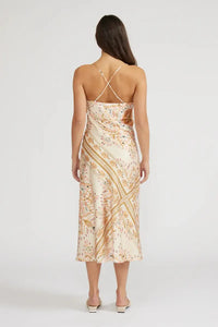Lucy Paris Eden Cowl Neck Dress- Multi-Hand In Pocket