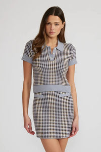 Lucy Paris Vivian Knit Top - Blue-Hand In Pocket