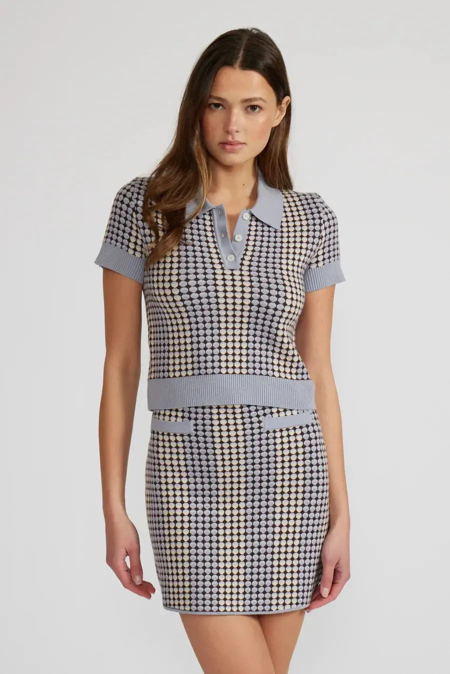 Lucy Paris Vivian Knit Top - Blue-Hand In Pocket