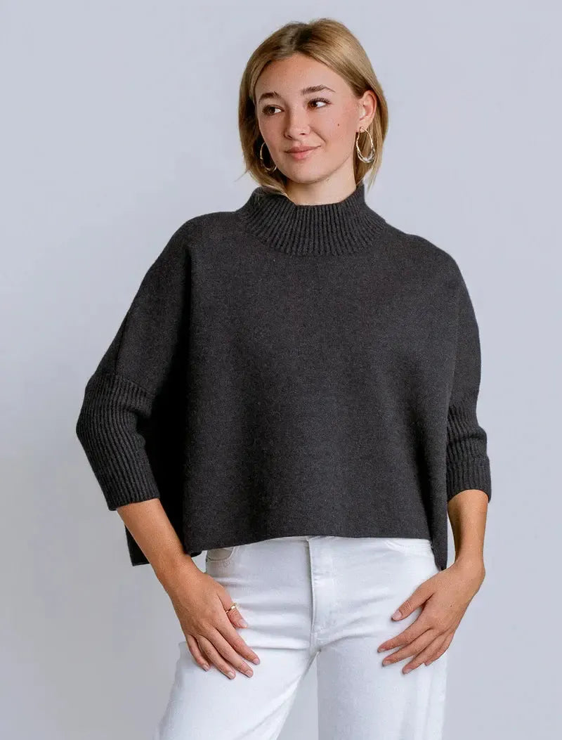 Kerisma Aja Sweater - Charcoal-Hand In Pocket