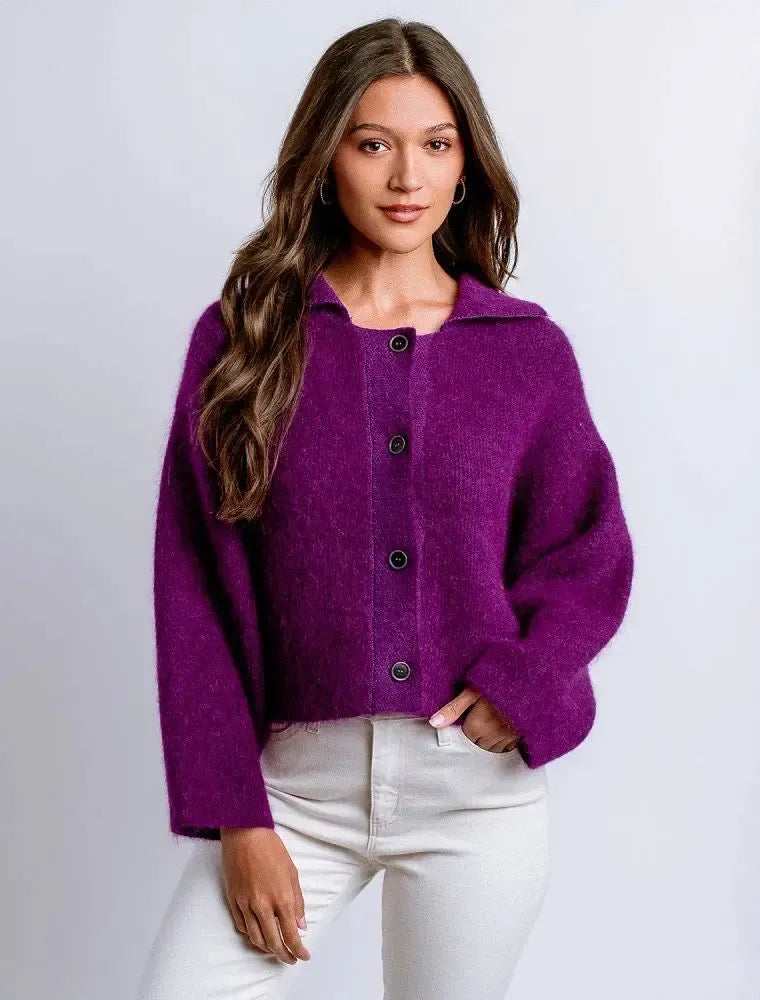 Kerisma Kloss Issa Jacket- Purple Magic-Hand In Pocket