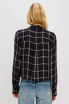 Rails Malin Flannel- Onyx Sand Birch-Hand In Pocket