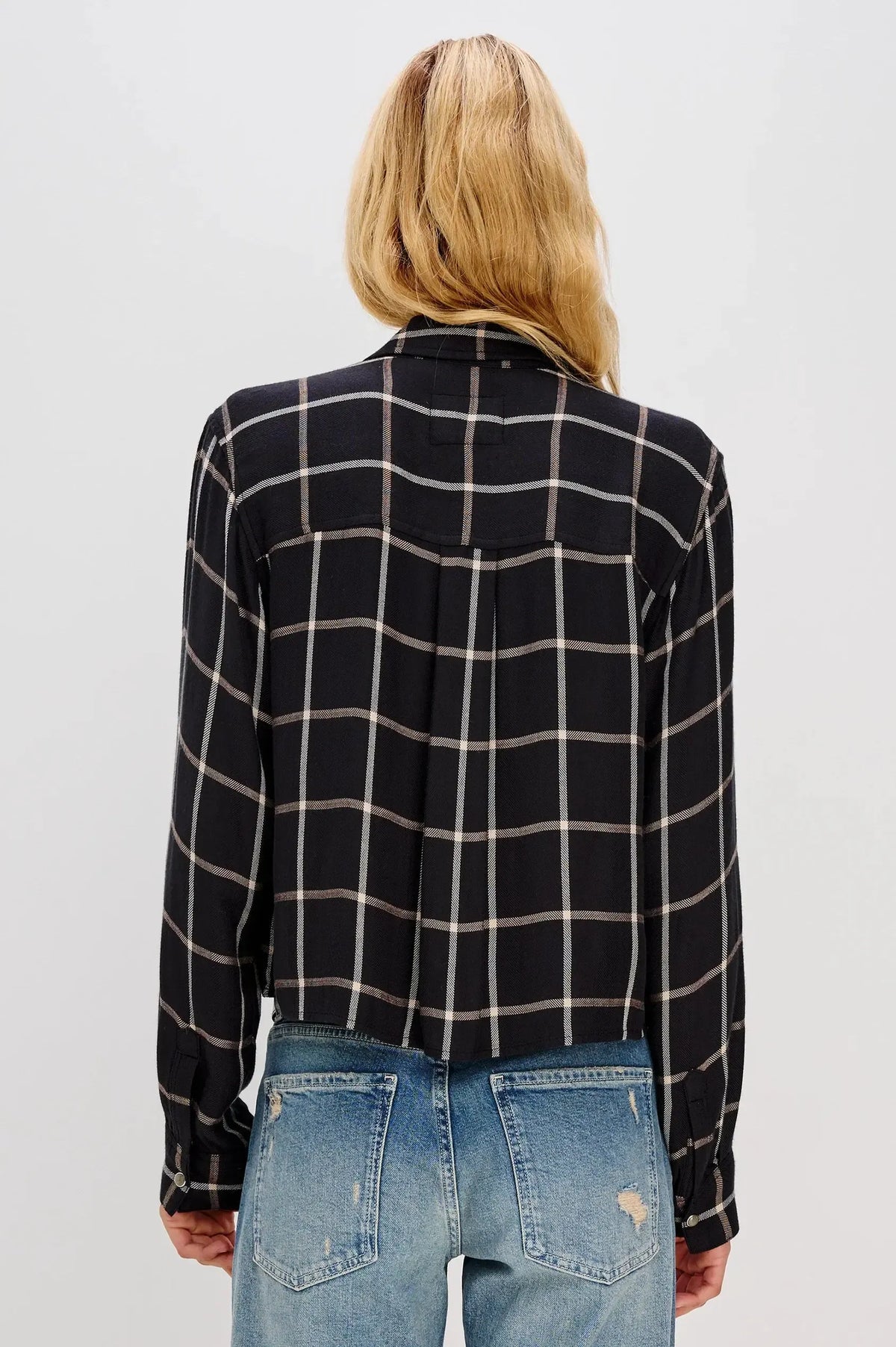Rails Malin Flannel- Onyx Sand Birch-Hand In Pocket