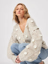 John & Jenn Marco Flower Sweater- Tundra