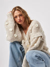 John & Jenn Marco Flower Sweater- Tundra