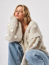 John & Jenn Marco Flower Sweater- Tundra
