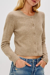 Rails Matilda Cardigan - Heather Oat-Hand In Pocket