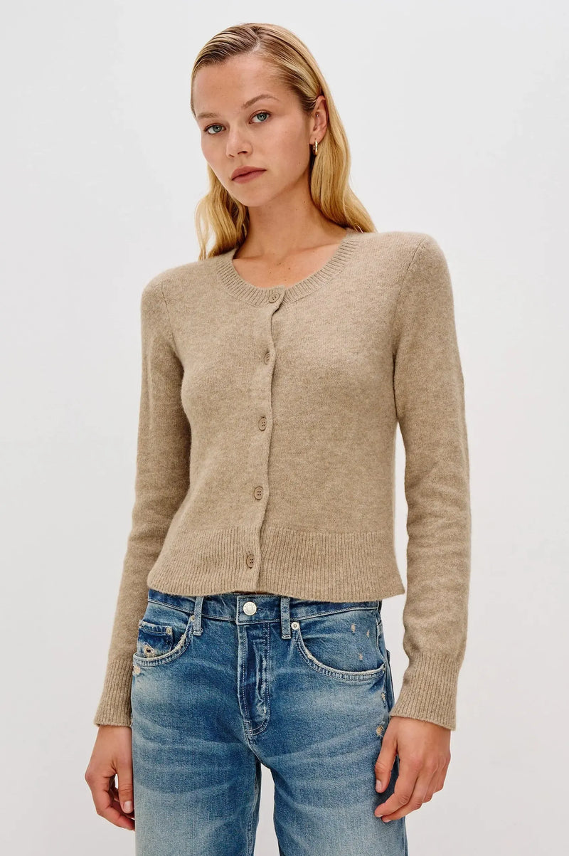 Rails Matilda Cardigan - Heather Oat-Hand In Pocket