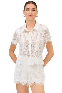 Allison Sparrow Shorts - White-Hand In Pocket