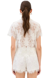 Allison Sparrow Shorts - White-Hand In Pocket