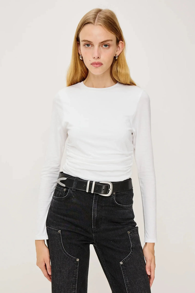 Rails Melle Top- White-Hand In Pocket