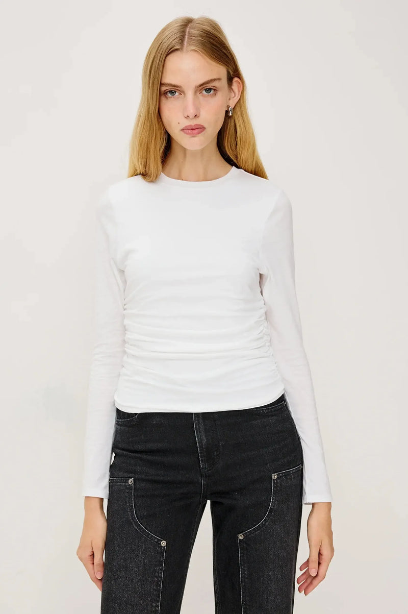 Rails Melle Top- White-Hand In Pocket