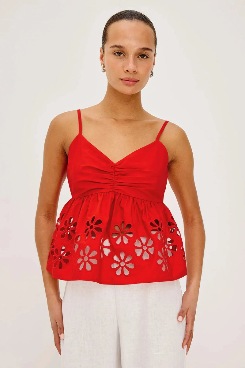 Rails Meru Top - Scarlet-Hand In Pocket