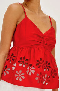 Rails Meru Top - Scarlet-Hand In Pocket
