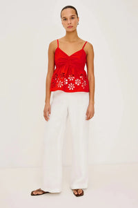 Rails Meru Top - Scarlet-Hand In Pocket