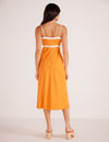 MINKPINK Jacques Contrast Midi Dress - Orange-Hand In Pocket