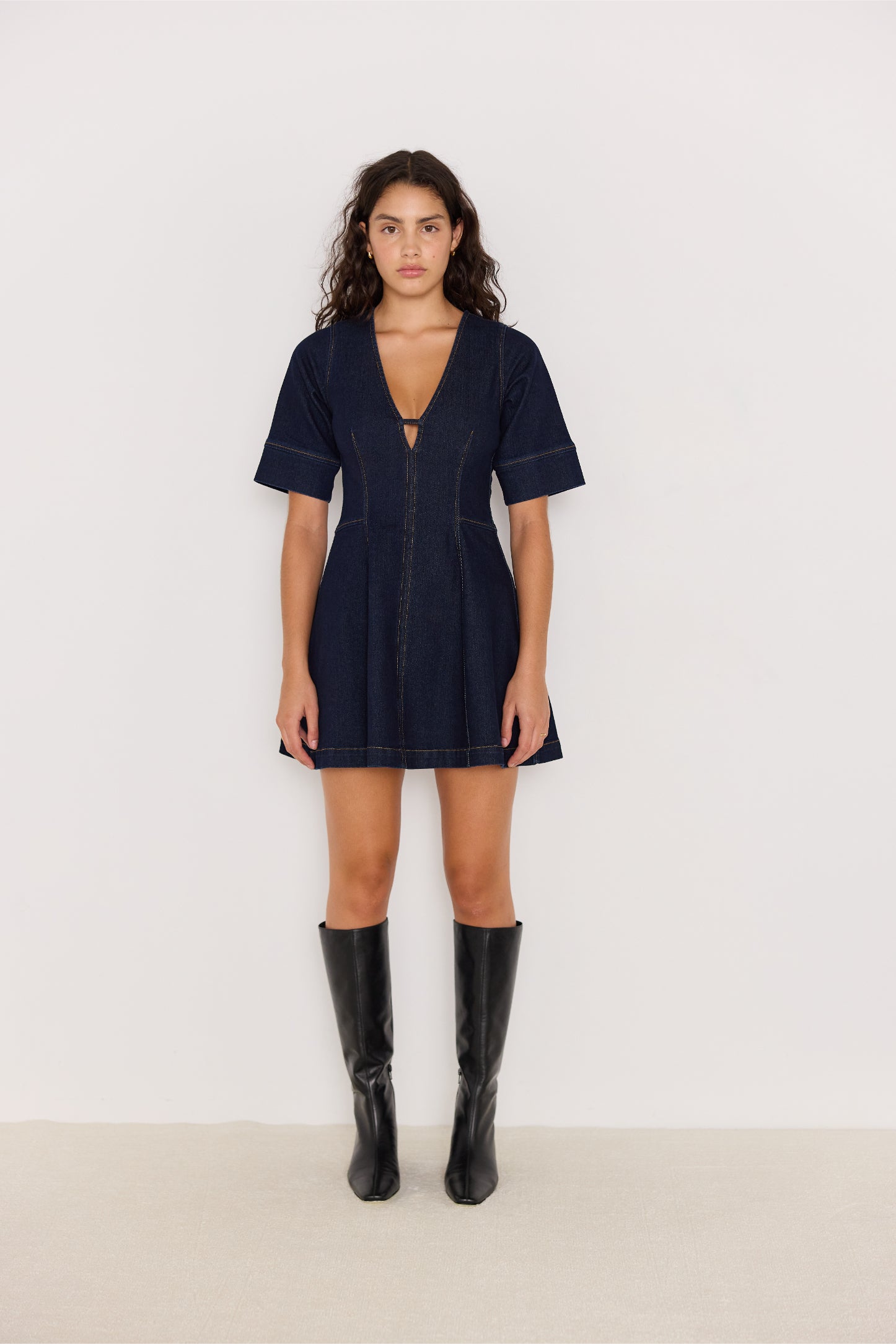 MINKPINK Camilla Short Sleeve Mini Dress - Indigo – Hand In
