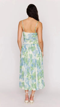 MINKPINK Carrie Mesh Maxi Dress - Watercolor-Hand In Pocket