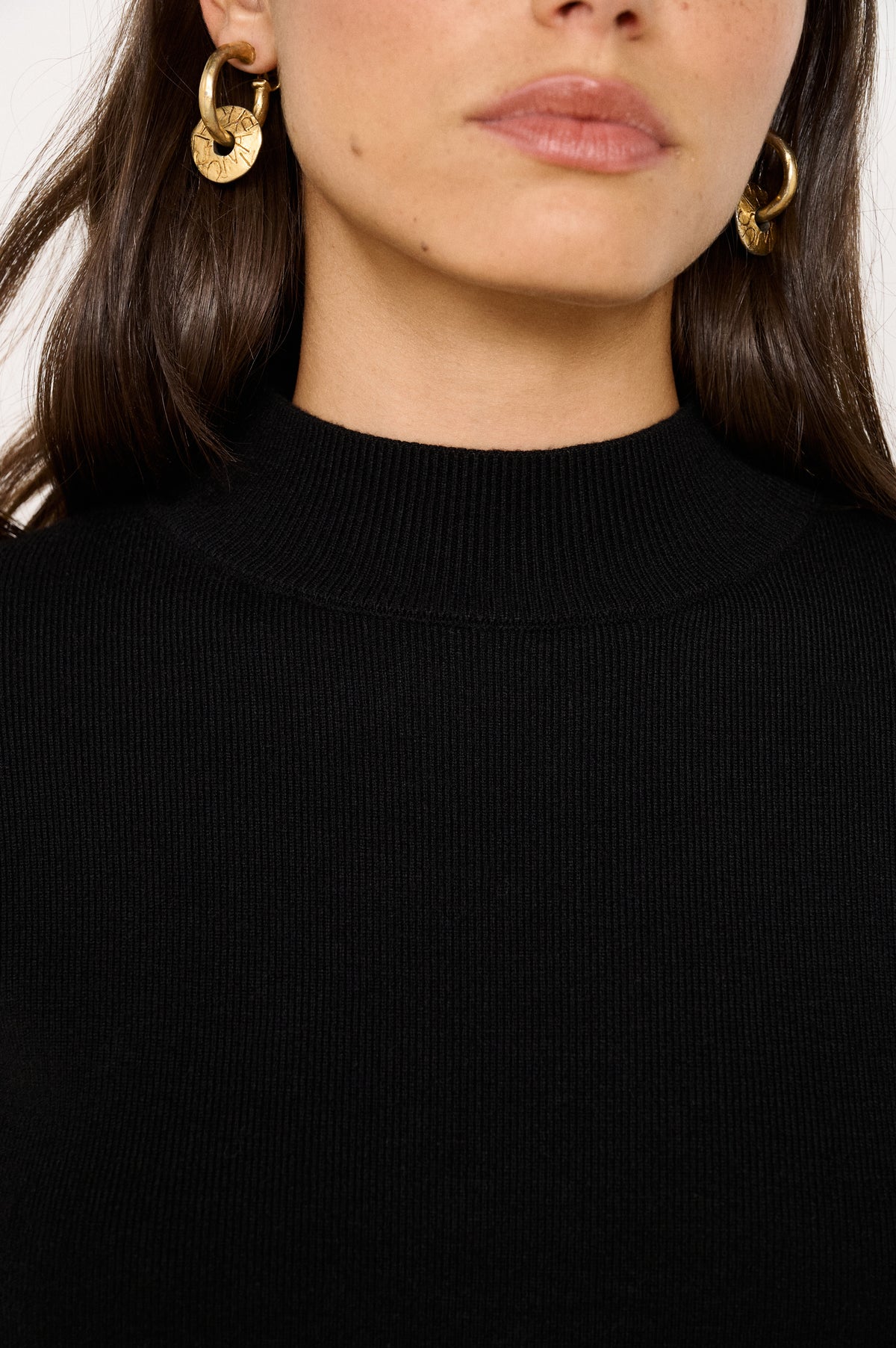 Minkpink Belle Knit Dress - Black/Cream-Hand In Pocket