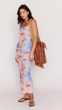 MINKPINK Sunspell Mesh Midi Dress - Watercolor-Hand In Pocket