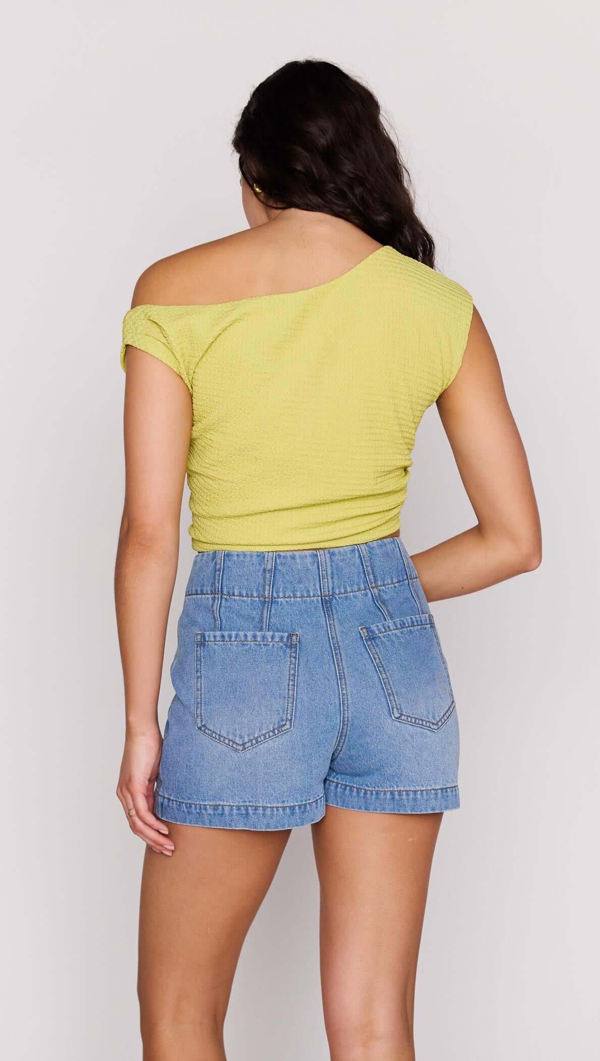 MINKPINK Phoebe Denim Shorts- Mid Blue