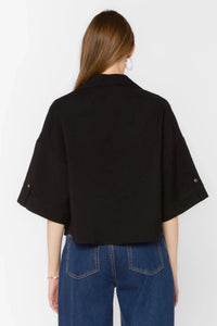 Velvet Heart Minx Blouse - Black-Hand In Pocket