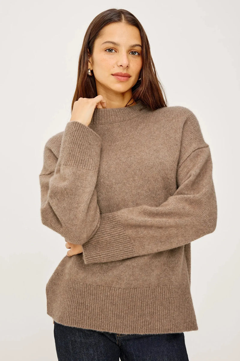 Rails Miranda Sweater - Oatmeal-Hand In Pocket